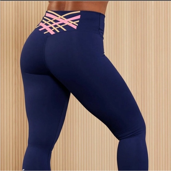 Fabletics Boost PowerHold® High-Waisted 7/8 Legging - Deep Navy/Multi - Medium - Picture 1 of 12